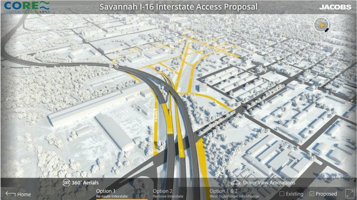 Option 1: Modified Interstate Ramps